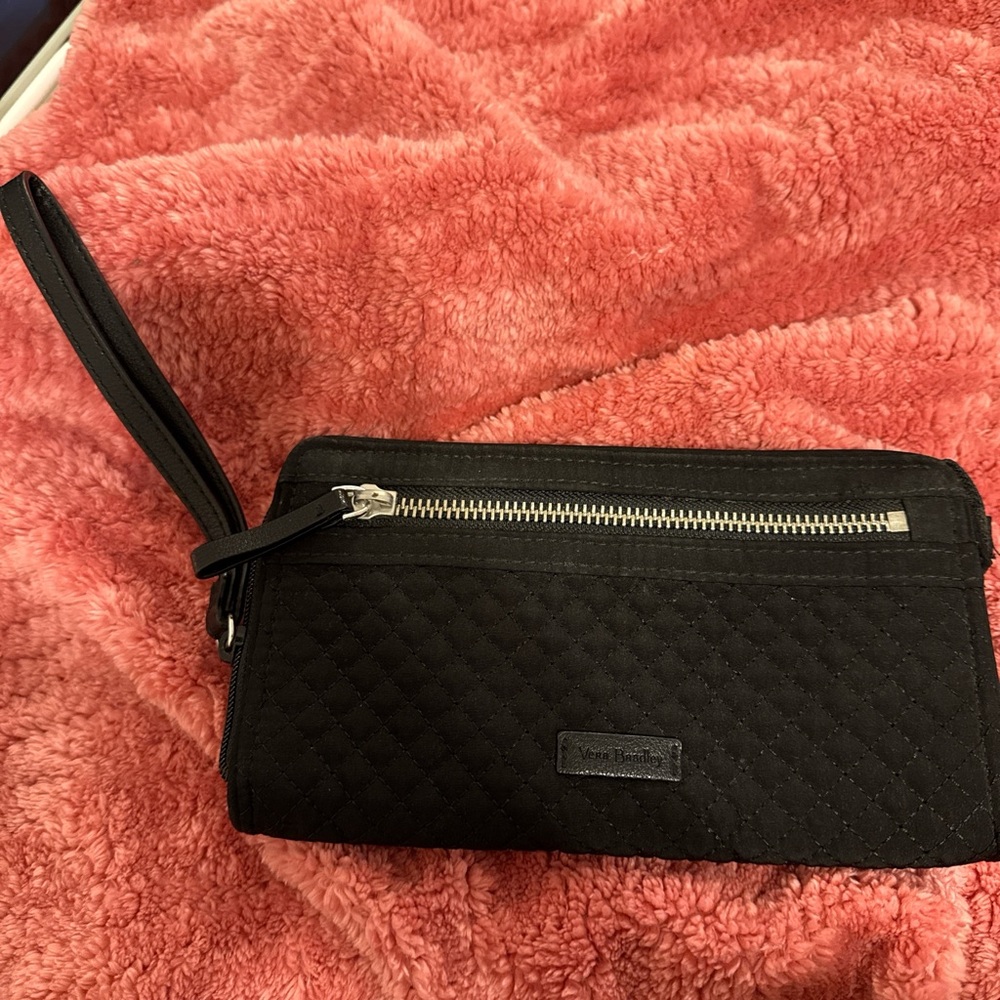 Black vera bradley wristlet & card holder